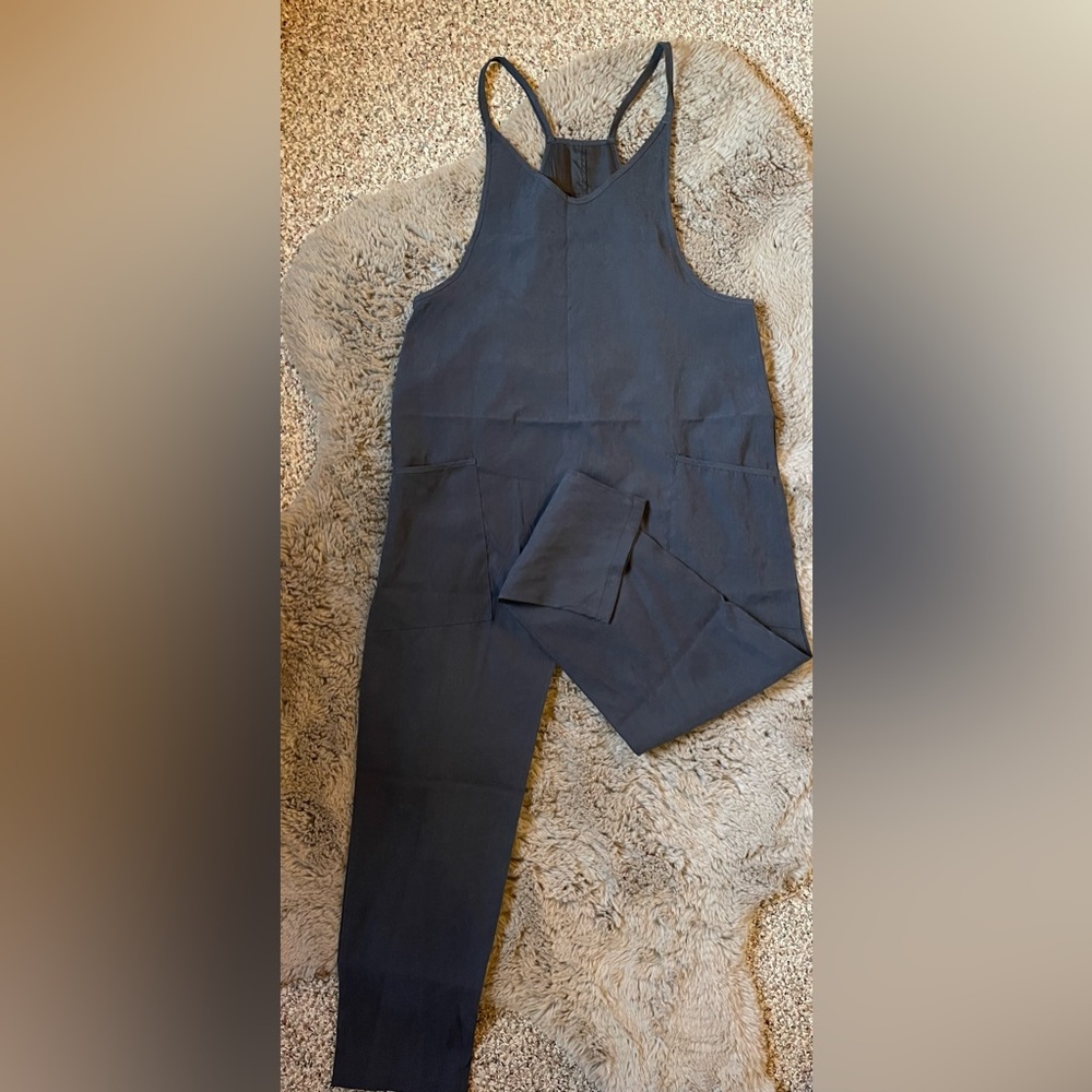 Gray overalls